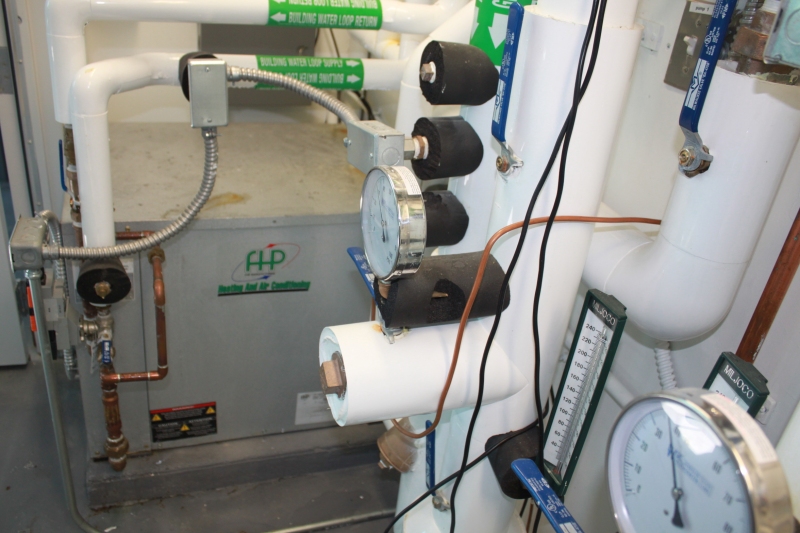 Ground source water-to-water heat pump