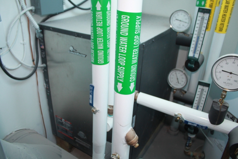 Ground source water-to-air heat pump